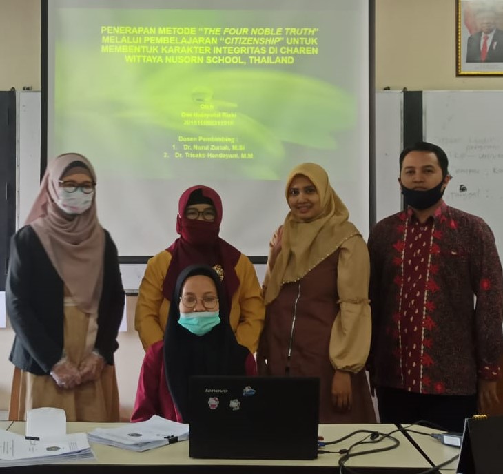 Mahasiswa Prodi PPKn Mengkaji Metode “The Four Noble Truth” Di Thailand