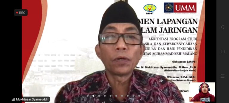 Prodi PPKn Lakukan Asesmen Lapangan Daring